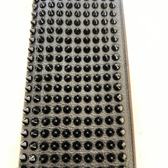 $1699 Authentic CHRISTIAN LOUBOUTIN Paris Made in ITALY Panettone Spike Wallet - Picture 1 of 12